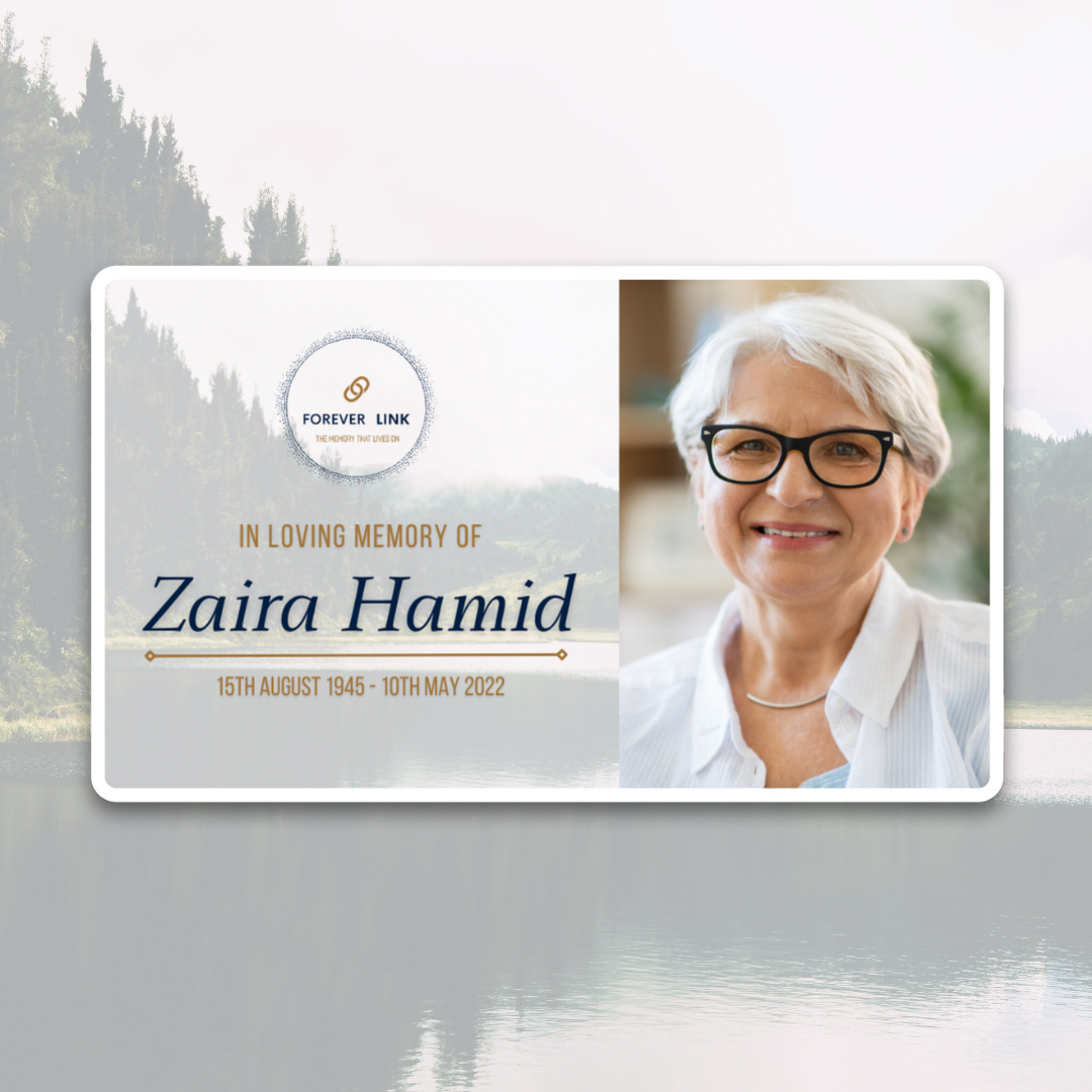 Smart Memorial Card Option 3